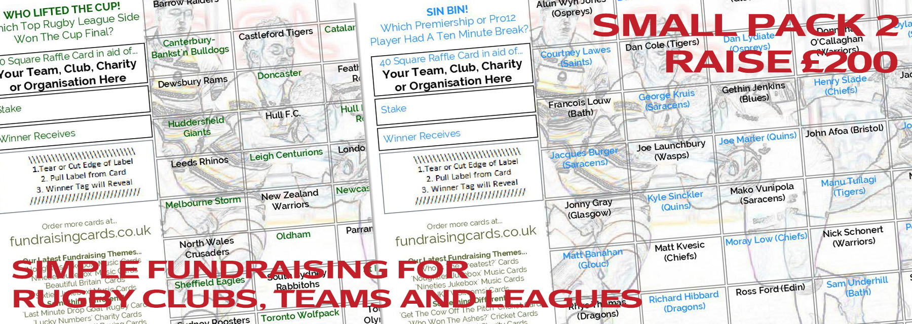 Rugby Club Fundraising - Raise Money - fundraisingcards.co.uk